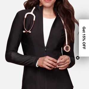 Women's Black scrub Jacket